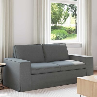 vidaXL - Bank - Donkergrijs - 182 - x - 80 - x - 82 - cm - Stof