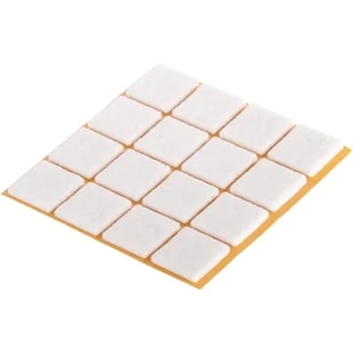 Fix-o-moll Meubelglijder - Zelfklevend - Vilt - 22x22mm - Vierkant - 16 Stuks