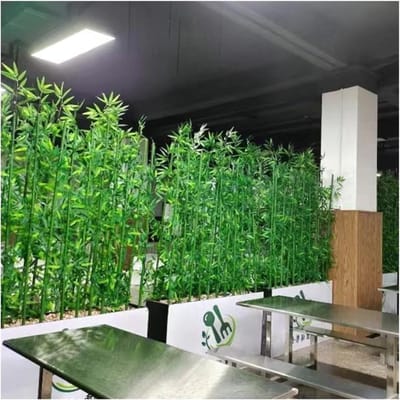 Kunstmatige Bamboe - Faux Boom - Tuin Decoratie - Realistisch Groen - 2 Meter Hoog - Groen