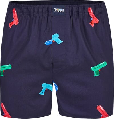 Happy Shorts Wijde Boxershort Waterpistool - Losse boxershort - Maat S