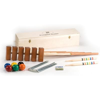 Croquet Lucio Londero Professionnel Pour 6 Joueurs - Boîte en Bois