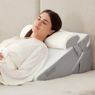 Verstelbare 10-in-1 Bed Kussen Set voor Rugpijn en Zuurbranden