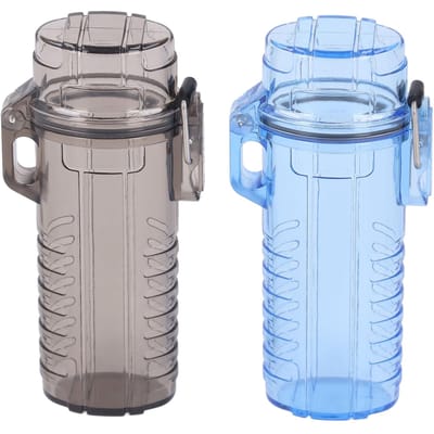 2 Pièces Étui de Protection de Clé Plastique Portable Étanche Boîte de Poche Support pour Camping en Plein Air Voyage multicolore