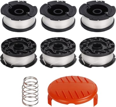 Draadspoelen Grastrimmer - Trimmer Spoelen Set - Gazon Onderhoud - Eenvoudige Montage - 15 mm Snijdraad - Transparant