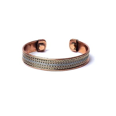 Yogi & Yogini -Armband - koper - gebandeerd - magnetisch