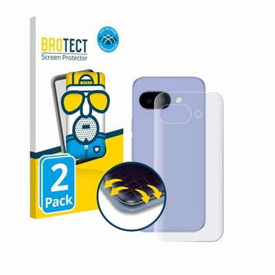 BROTECT - Screenprotector voor Google Pixel 9a (Achterkant) - Folie Beschermfolie matte volledig dekking 2 Stuks