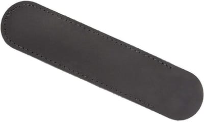 Handgemaakte leren etui voor pennen, stijlvolle beschermhoes voor vulpennen, zwart, 15cm x 3.5cm, perfect voor school en kantoor