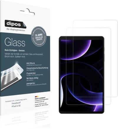 dipos – 2x Pantserfolie geschikt voor Headwolf FPad 6 SE | 9H Screenprotector