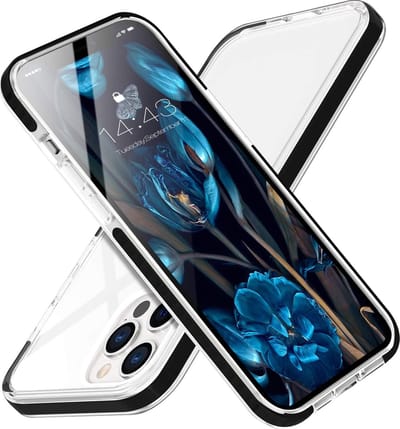 Hoesje Geschikt voor iPhone 13 Pro Max Hoesje silicone cover Transparent - Hoesje Geschikt voor iPhone 13 Pro Max Case Shockproof Shell Protective Heavy Duty met Bumper Cover zwart