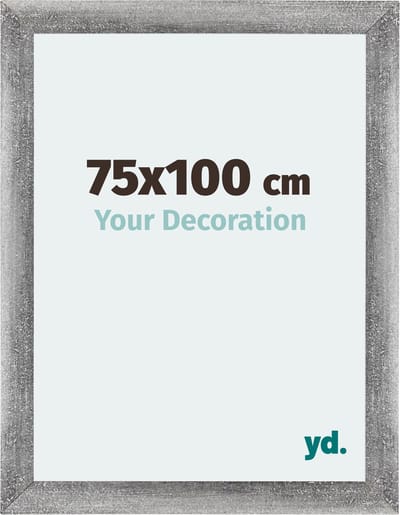 Your Decoration - Fotolijst 75x100 cm - MDF - Grijs Geveegd - Mura