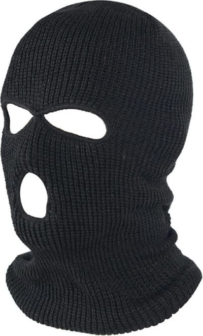 Bivakmuts Driegats I Facemask I Skimuts I Bivak I I Wintersport I Motor/Schooter/Fiets Muts I Universeel / One Size I Zwart