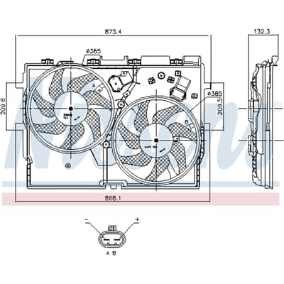 Koelventilatorwiel, motorkoeling NISSENS 85958
