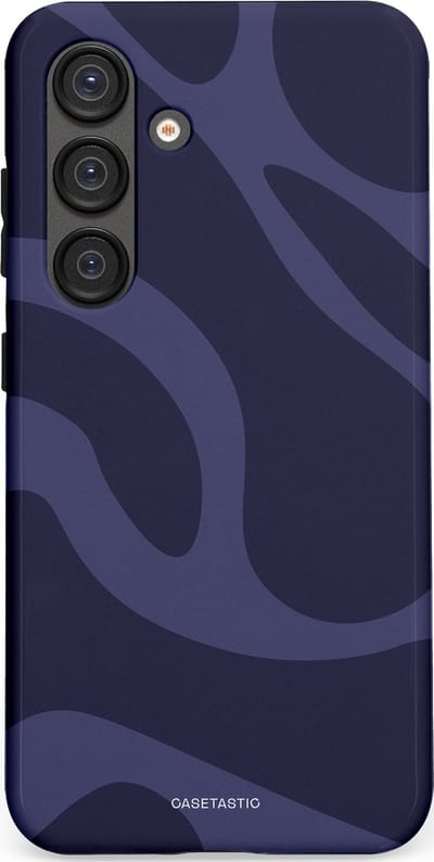 Casetastic Hoesje Geschikt voor Samsung S25 - Stijlvolle Beschermende Duo-layer Case - Diepzee Marine Golven