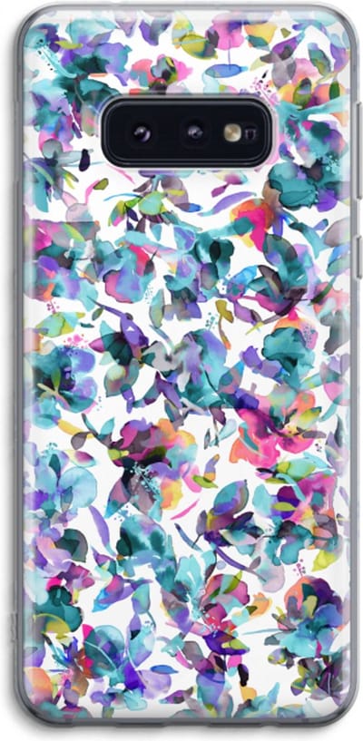 Case Company® - Hoesje geschikt voor Samsung Galaxy S10e hoesje - Hibiscus Flowers - Soft Cover Telefoonhoesje - Bescherming aan alle Kanten en Schermrand