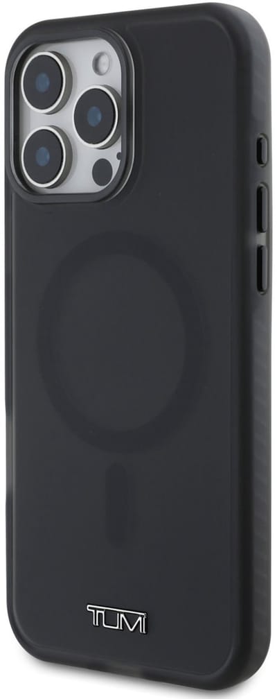 Tumi Back cover - iPhone 16 Pro - Black - MagSafe - Shockproof - Transparent Frosted