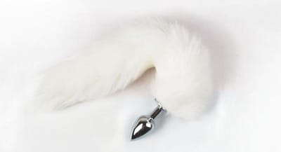 Vossenstaart - Foxtail - Sex speeltje voor mannen en vrouwen - Anale buttplug - Wit