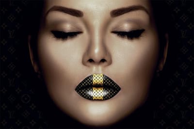 Fashion lips I – 120cm x 80cm - Fotokunst op PlexiglasⓇ incl. certificaat & garantie.