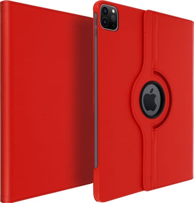 Avizar Hoesje Geschikt voor iPad Pro 11 en Air 2022, 2020 360° Draaibare Standfunctie, Rood