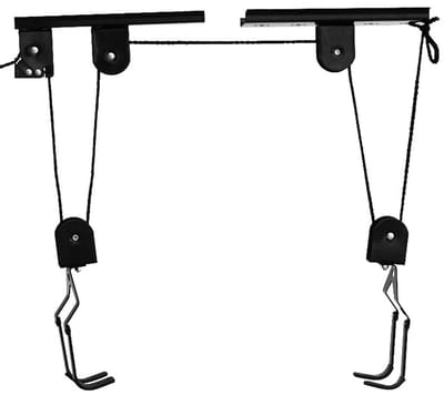 Fietslift Plafond – 60 kg Draagvermogen – Katrol Systeem voor Garage – Heavy Duty Fietshanger