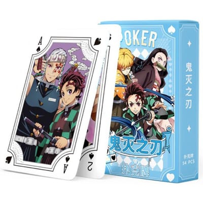 Hokage Shinobi Poker Speelkaarten Bordspellen Kind Kinderspeelgoed Kinderspeelgoed Deck Kaartspel Set Demon Slayer Jujutsu Kaisen Conan