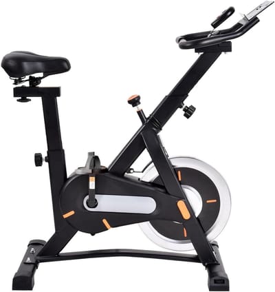 Fitness Fiets - Hometrainer Binnen - Thuis Sporten - Stille Aandrijving - 74 x 21 x 74 cm - Zwart
