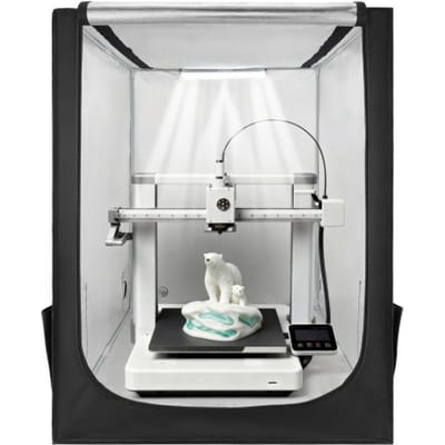 VEVOR 3D-Printerbehuizing/Printertent (70x75x90 cm), Stof- en Waterdichte Beschermkap met Constante Temperatuurregeling en Led-Verlichting, Compatibel met Gangbare Modellen Van Creality/Elegoo/Anycubic