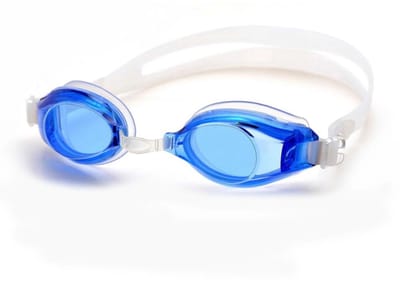 Duikbril - Zwembril volwassenen - Duikbrilletje - Swim goggles - Blauwe glazen - Met opbergdoosje - Zwemmen / snorkelen - Anti lek pasvorm - 1 stuk - Jonyx
