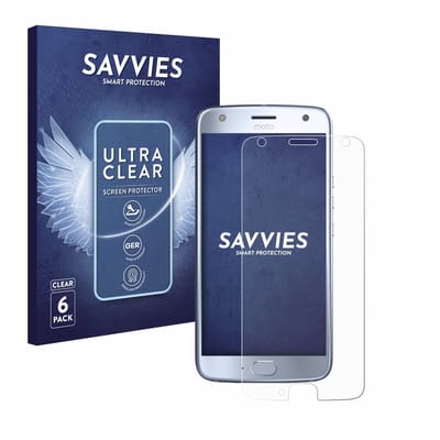 Savvies - Screenprotector voor Motorola Moto X4 - Folie Beschermfolie transparant 6 Stuks