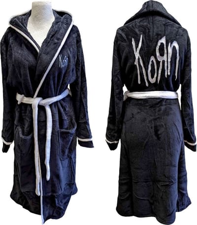 Korn - Logo Badjas - S/M - Zwart