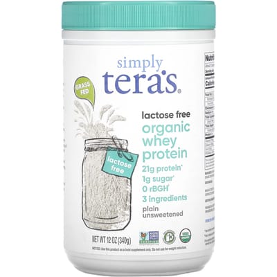 Gewoon Tera's, Biologisch Wei-eiwit, Naturel Ongezoet, 12 oz (340 g)