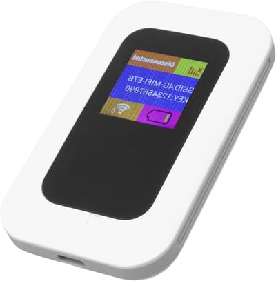 Draagbare Wifi Hotspot voor 4G en 5G, 300Mbps Snelheid, SIM Kaart Slot, Ideaal voor Reizen en Kamperen, Verbind tot 10 Apparaten