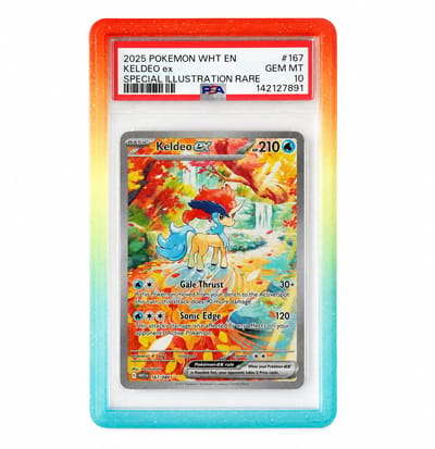 TCGprotection - PSA Guard - Primatic Aura (regenboog kleur) Gradient met glittereffect / Slab Bumper - Beschermhoes voor Pokemon, MTG, TCG, Yu-Gi-Oh & One Piece - Verzamelen