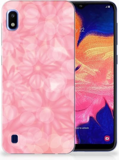 Back Cover voor Samsung Galaxy A10 TPU Case Spring Flowers