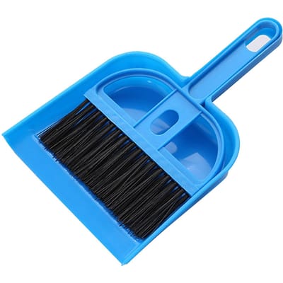 Kleine handbezem en stoffer en blik, multifunctionele draagbare tafelborstel, schoonmaakgereedschap voor toetsenbord