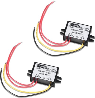 AC DC Stroomomvormer 12V Neerwaartse Omvormer 2 Stuks - Spanningsstabilisator voor Waterpomp en Auto