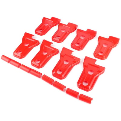 16-delige set deur scharnier afdekking bescherming sierlijst past voor Jeep Wrangler JL JLU Gladiator kofferbak JTRed rood