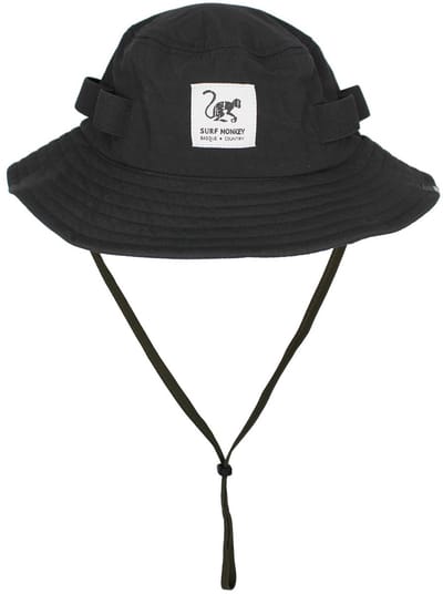 Safarihoed met trekkoord - UPF50 / Waterdicht - Maten S-M (Zwart)