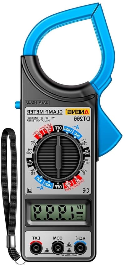 Digitale Tangmeter - Multimeter Klem - Elektrische Metingen - Data Vasthouden Functie - 0-1000V - Blauw