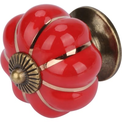 Boutons Citrouille en Céramique Poignée Style Européen Tirage pour Pièce Armoire Tiroir Meuble Type 1