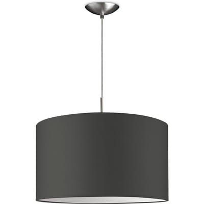 Moderne hanglamp Bling - antraciet - verlichtingspendel Tube Deluxe inclusief lampenkap 40/40/22cm - pendel lengte 100 cm - geschikt voor E27 LED lamp - Pendellamp geschikt voor woonkamer, slaapkamer, keuken