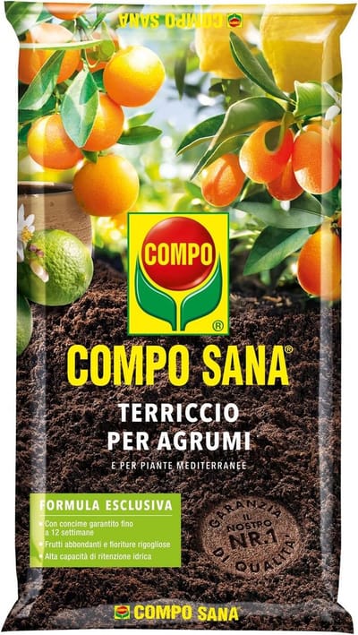 Potgrond voor Citrusplanten en Mediterrane Planten met Klei - 20 Liter Zak