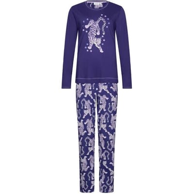 Rebelle - Tiger Star - Pyjama - Bio Katoen - Paars - Maat 46