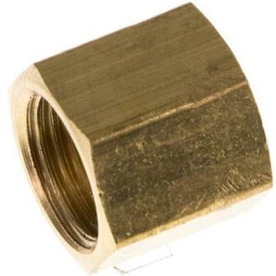 4/6 G1/8''mm Union Nut messing L11mm [10 Stuks]