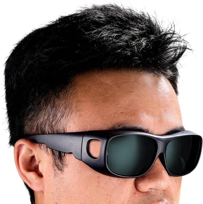 Veiligheidsbril Lassen - Ergonomische Lasbril - Bescherming Werk - Anti-Glare Lenzen - 16 cm - Groen