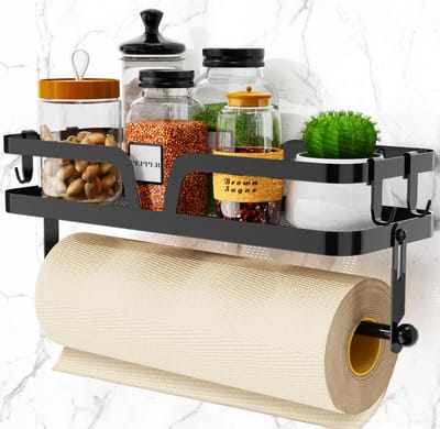 Unyqoos ® Praktische Keuken- en Badkamer Organizer met Multifunctioneel Wandrek Ontwerp