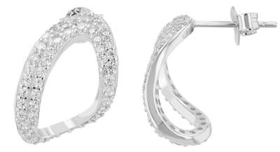 AKZENT Akzent Dames oorbel "Nuna" van 925 Sterlingzilver, gerhodineerd, duurzaam