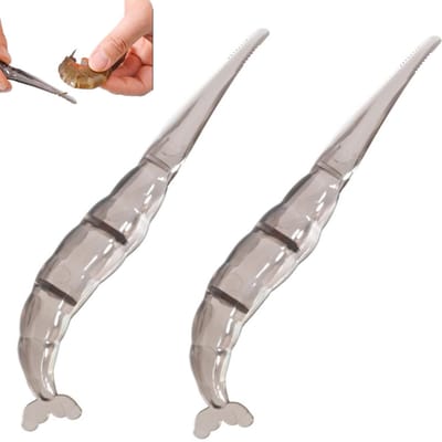 Garnalenontdarmgereedschap, 4 stuks Garnalenontdarmschiller Garnalenschiller en ontdarmgereedschap Kreeftenontdarmgereedschap Kreeftenontdarm, garnalenschelpverwijderaar voor het reinigen van garnalenschelpen