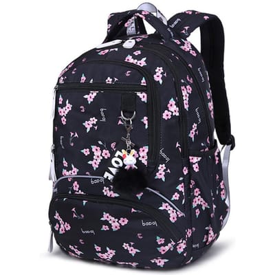 basisschool middelbare school rugzak voor meisjes schooltas tiener schooltassen roze bloem laptop rugzak kinder rugzakken schooltas black