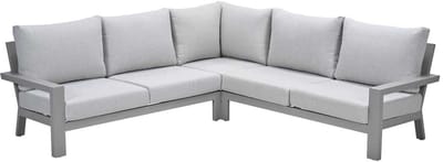 Geneva aluminium loungeset - taupe - valley sand