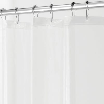 Famanu – Transparant stoffen douchegordijn 180 x 200 cm – waterdicht polyester